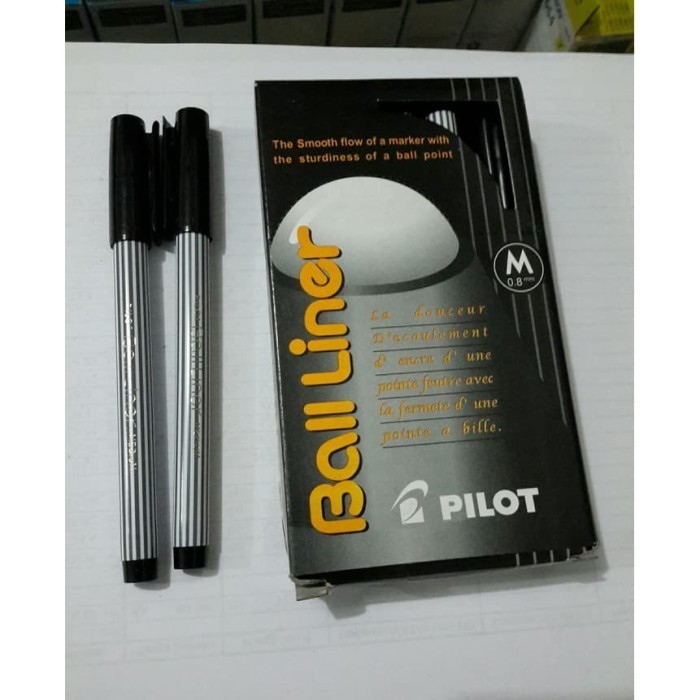 

[New] Pulpen Pilot Balliner ( Ball Liner Medium 0.8mm ) - Hitam