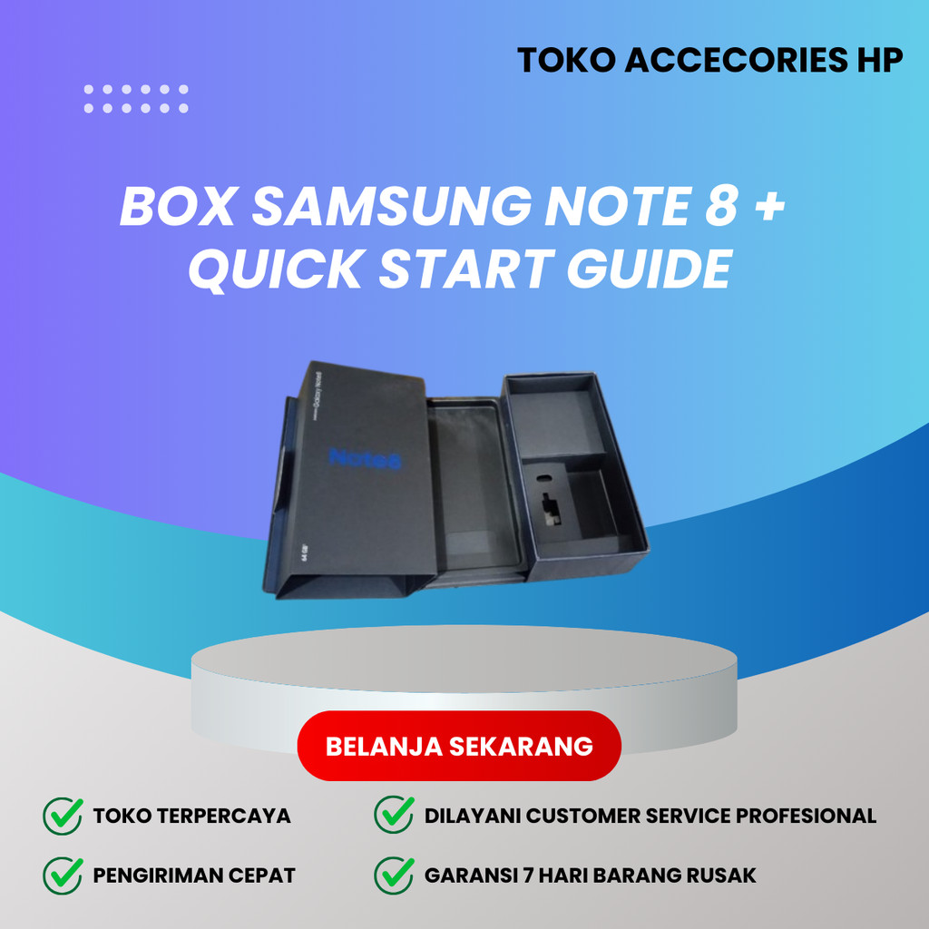 

Dusbook Dus Box Kotak Samsung Note 8 (Dus Saja) - Aksesoris HP Now