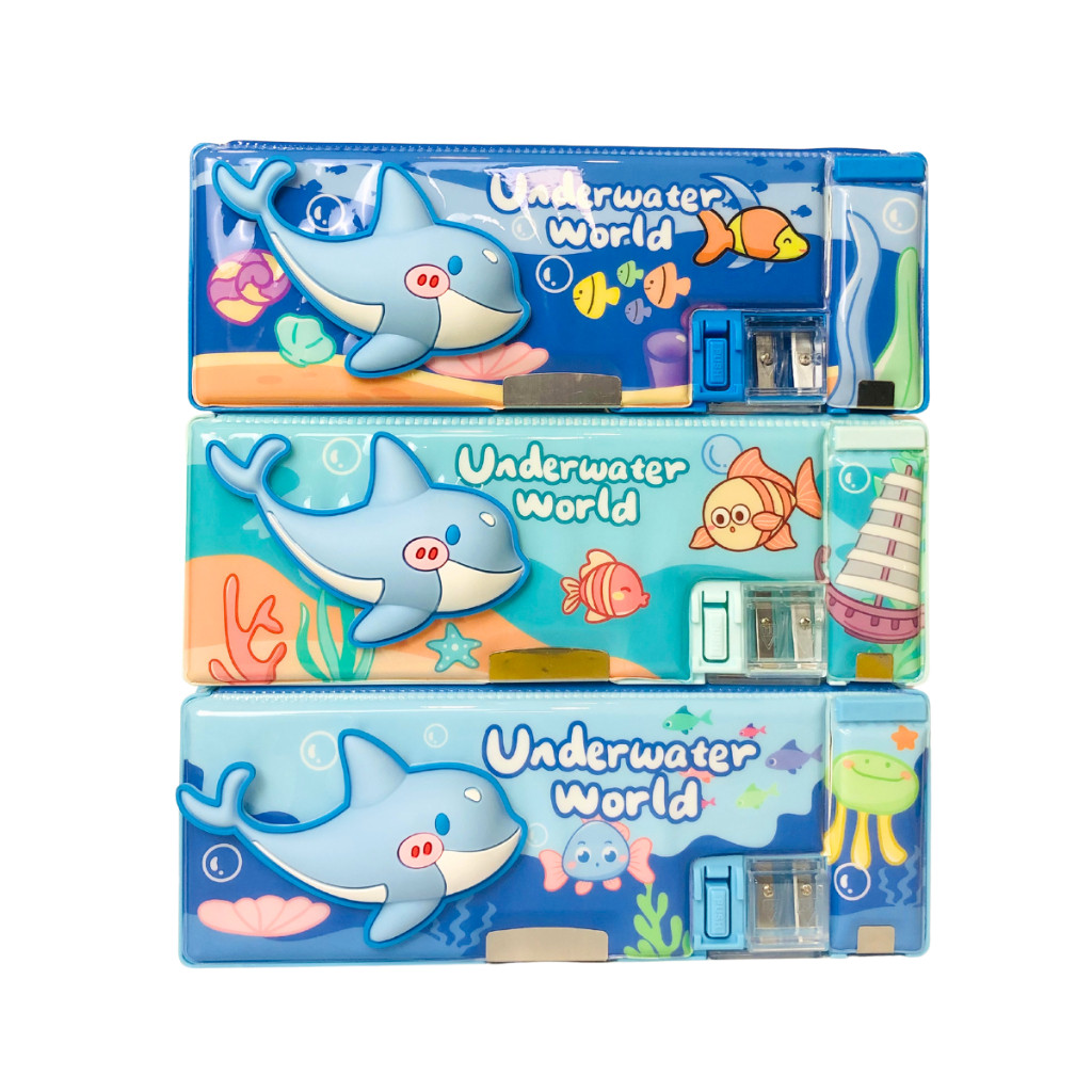 

Tempat Pensil Magnet Impor XPM-551-27 Underwater World Pencase 3D Magnet Karakter Anak Lucu Warna Random – Satuan SHABQ