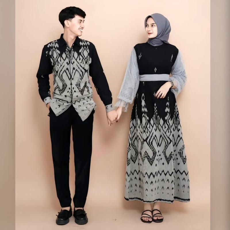 IFRA.CLTN | SET COUPLE Baju Tenun Couple Rahayu A1 Wanita - Pasangan  Atasan Setelan Keluarga Kondan
