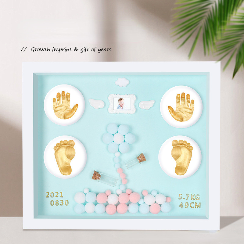 Baby Hand Print Footprint Imprint Kit Handprint Baby Mud And baby footprints Souvenirs Baby Hand And