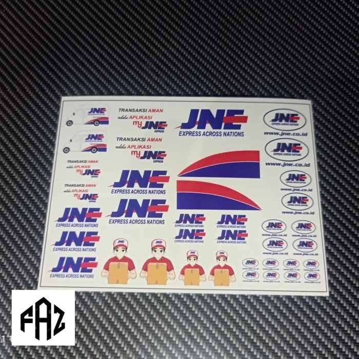 Decal  Diecast hotwheel  expedisi jne universal