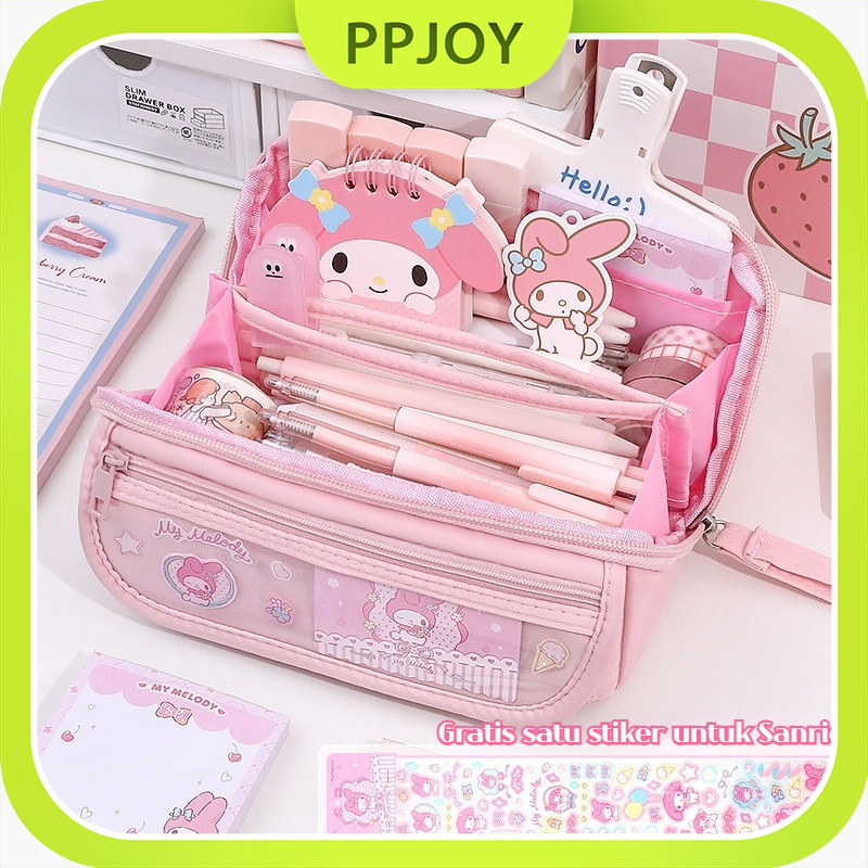 

(Ready ) 4 Gaya Sanrio Lucu Pena Tas Karakter Anime Berkapasitas Besar Tempat Pensil Melody Kuromi Cinnamoroll Alat Tulis Pensil Kasus