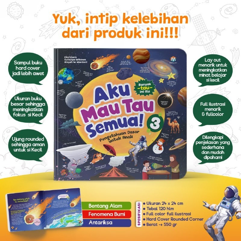 

Buku Aku Mau Tau Tahu Semua 1 2 3 Antariksa Alam Semesta Anak ziyadbooks