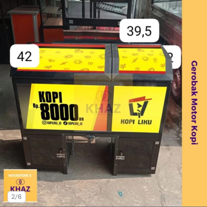 

Gerobox Kopi Motor Dan Lemari Es Bagian Atas 110x60x40 cm