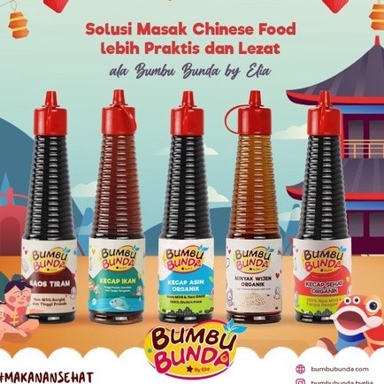 

Bumbu Bunda - Kecap MPASI/Saus MPASI Bayi/Minyak Wijen/Saos Tiram/ Kecap Manis/Kecap Asin/Kecap Ikan