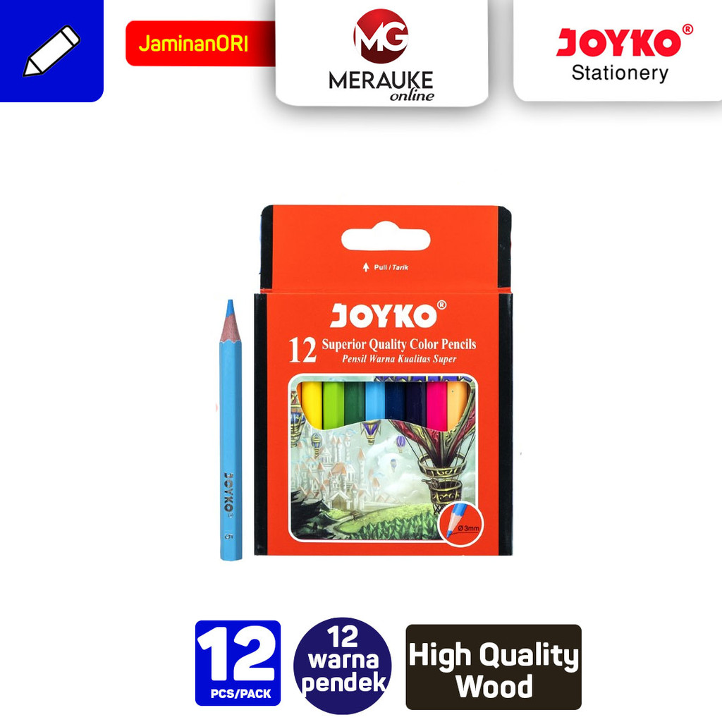 

Pensil Gambar JOYKO CP-102 12 Warna Pendek