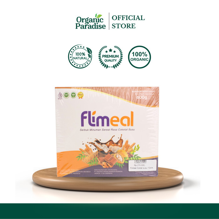 

Flimeal Minuman Sereal Rasa Coklat Susu 1 box Isi 12 pcs