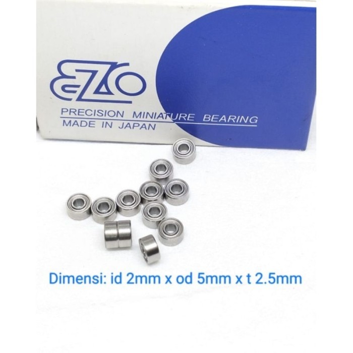 Miniature Bearing MR 52 zz Ezo Bearing 2x5x2.5