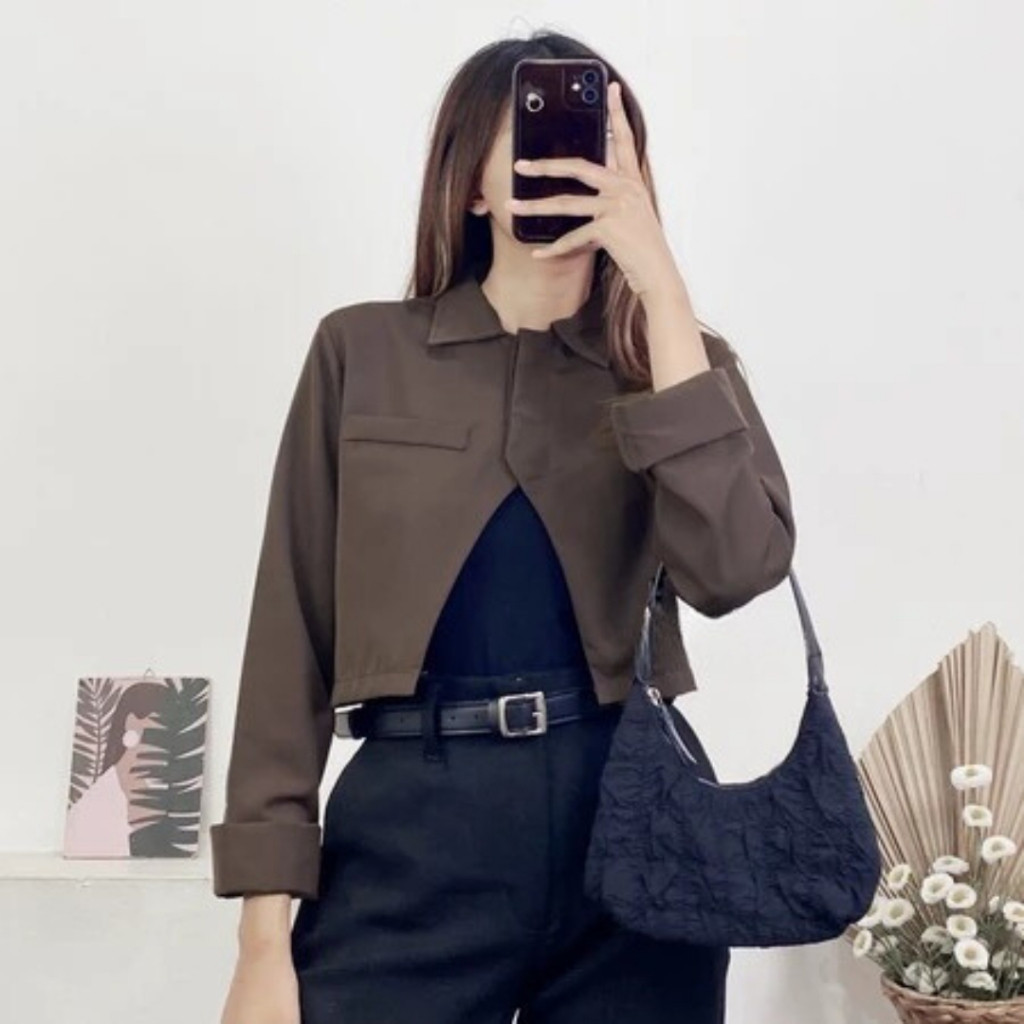 KF - ZNF BLAZER CROP NAI / VALINA BLAZER CROP / FASHION BLAZER ATASAN WANITA CROP CASUAL