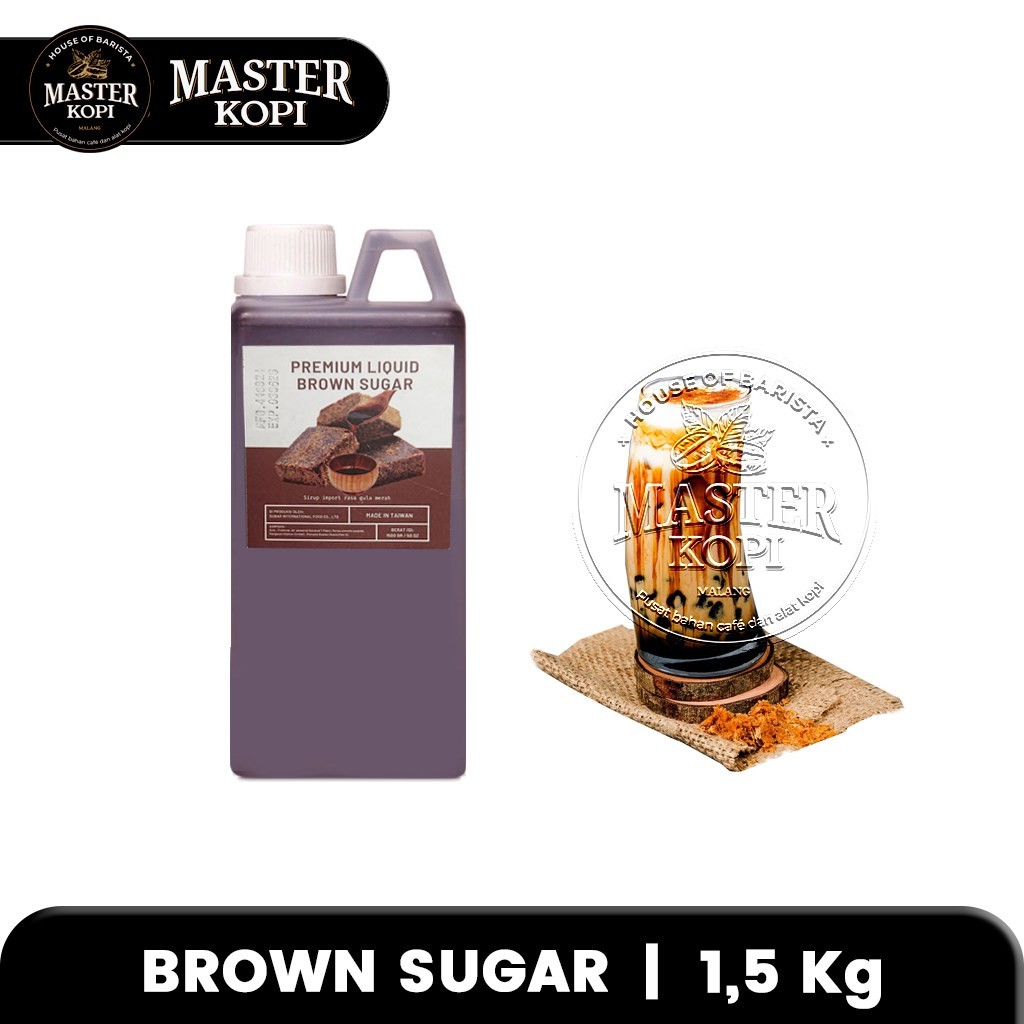 

Brown Sugar Syrup TAIWAN IMPORT PREMIUM Jerigen 1,5 kg