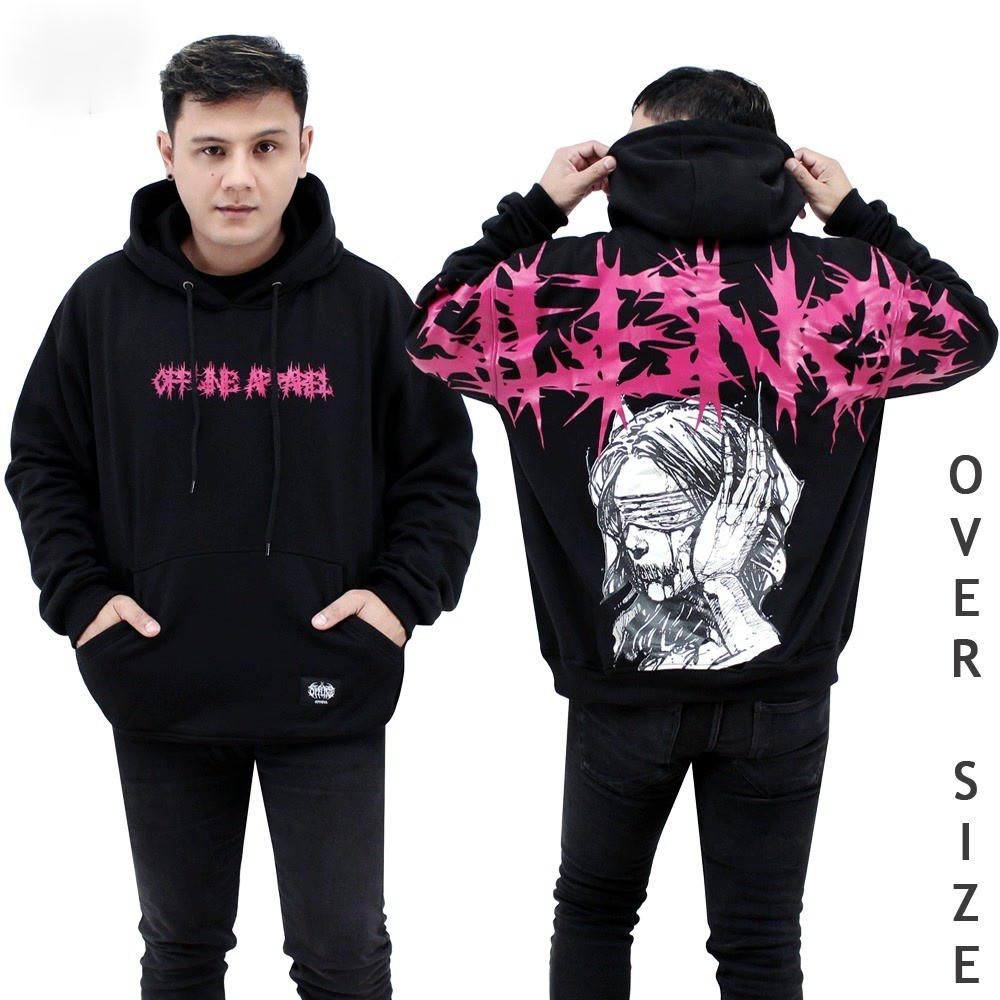 OFFLINE Hoodie Jumper OVERSIZE SILENCE / hoodie cowok cewek tebal / hoodie kece aesthetic / hoodie c