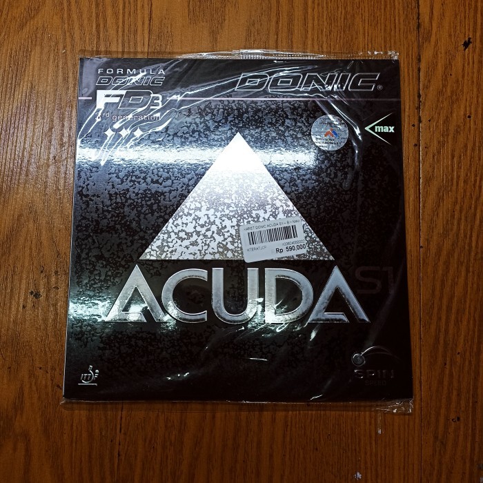 Karet Bet Donic ACUDA S1 (100% ORIGINAL) - Hitam