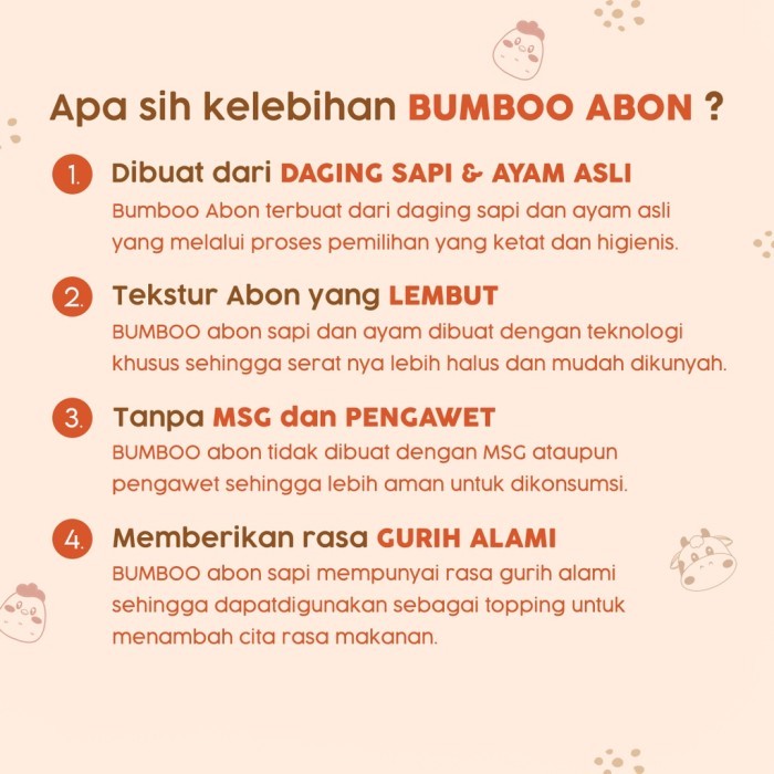 

BareFood Bumboo Abon Non MSG - MPASI Anak - Ayam 100gr