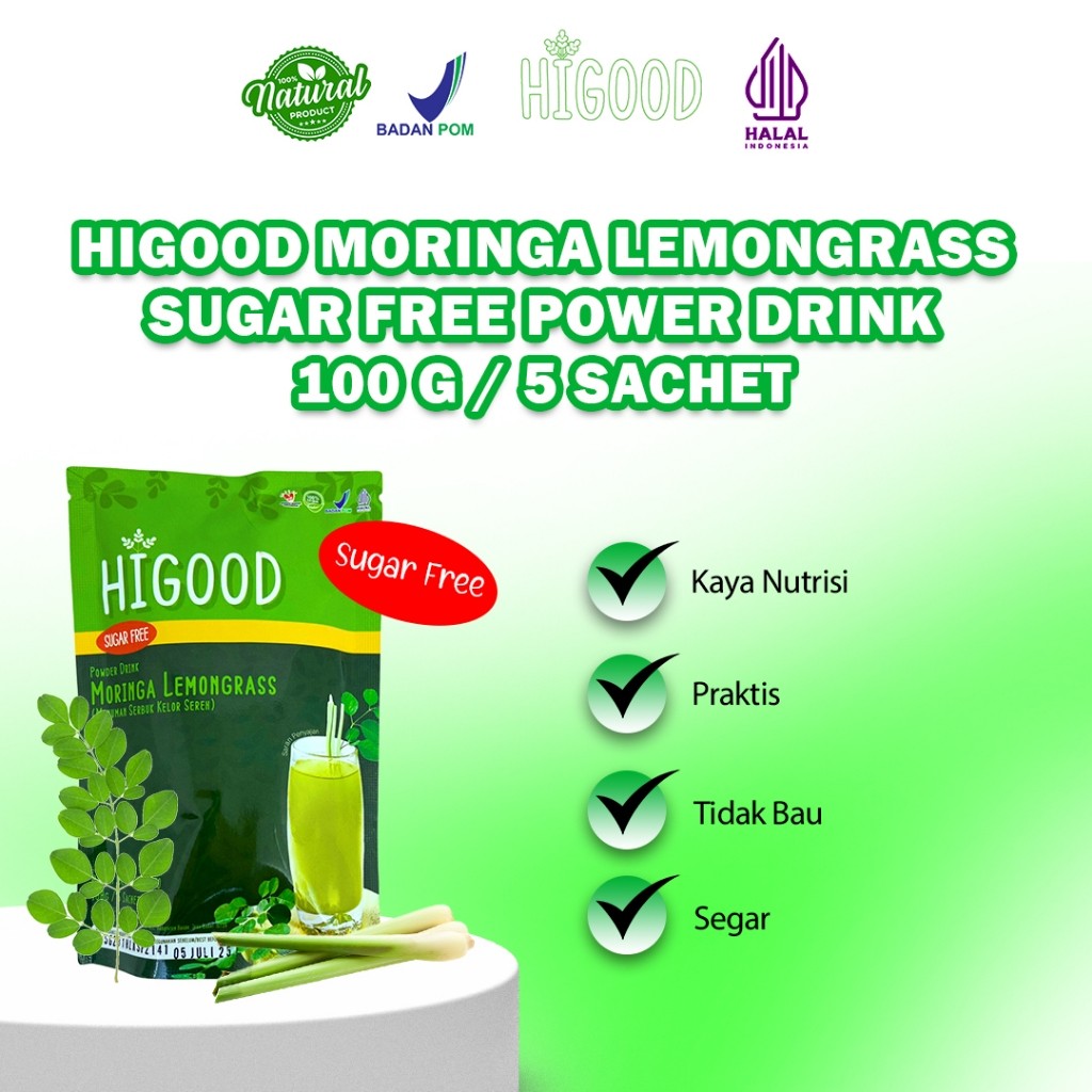

HIGOOD Kelor Sereh Sugar Free (Tanpa Gula)