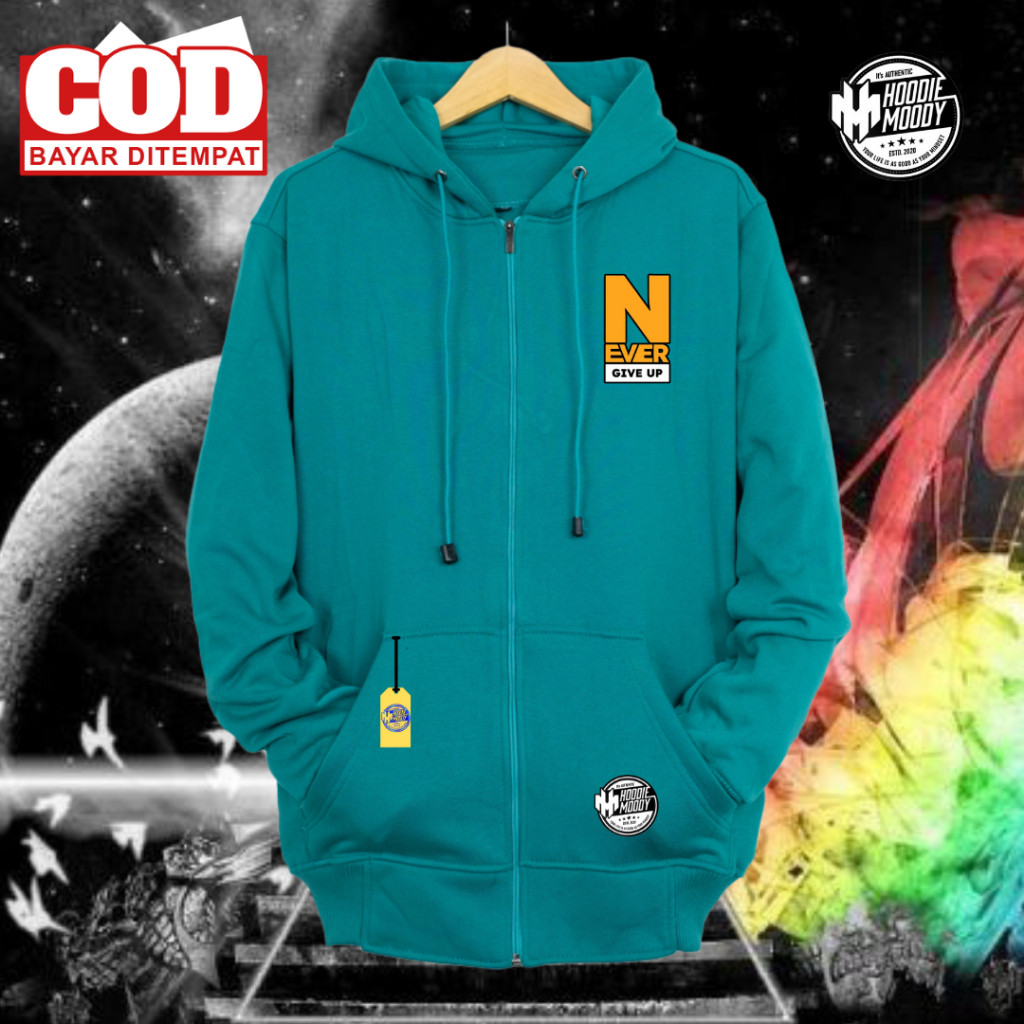 Hoodie sleting resleting wanita pria jaket resleting  zipper polos pria keren original distro kupluk