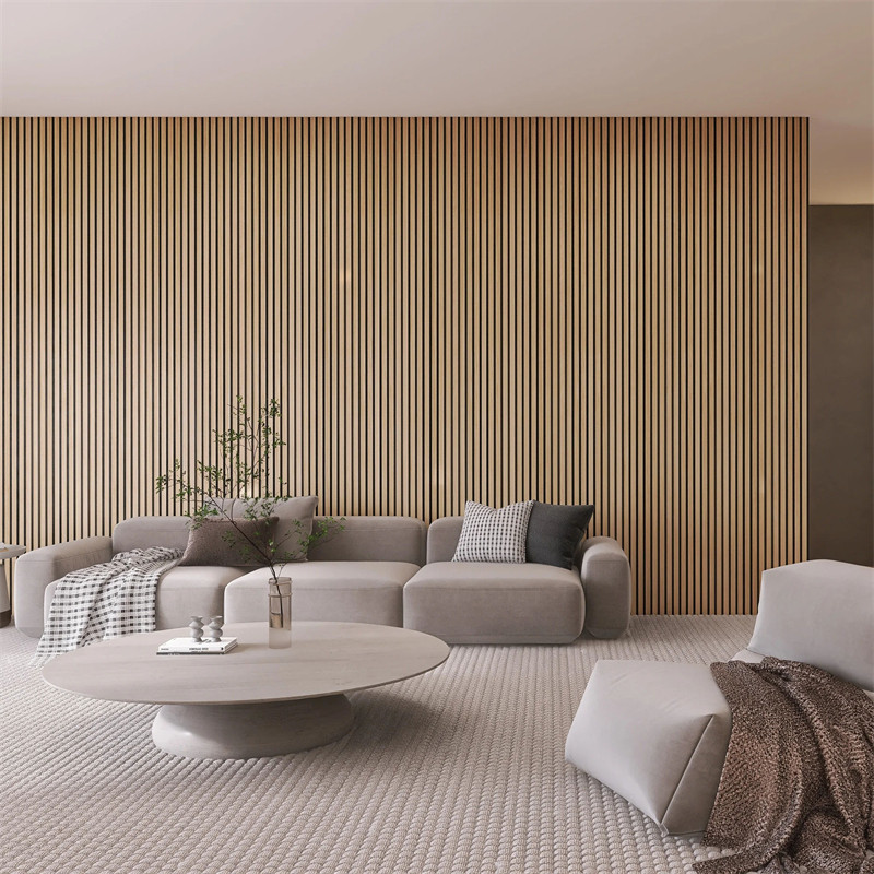 Akupanel  Wooden Slat Acoustic Wall Panels Soundproof Wall Panel Wood Slat Acoustic Panel