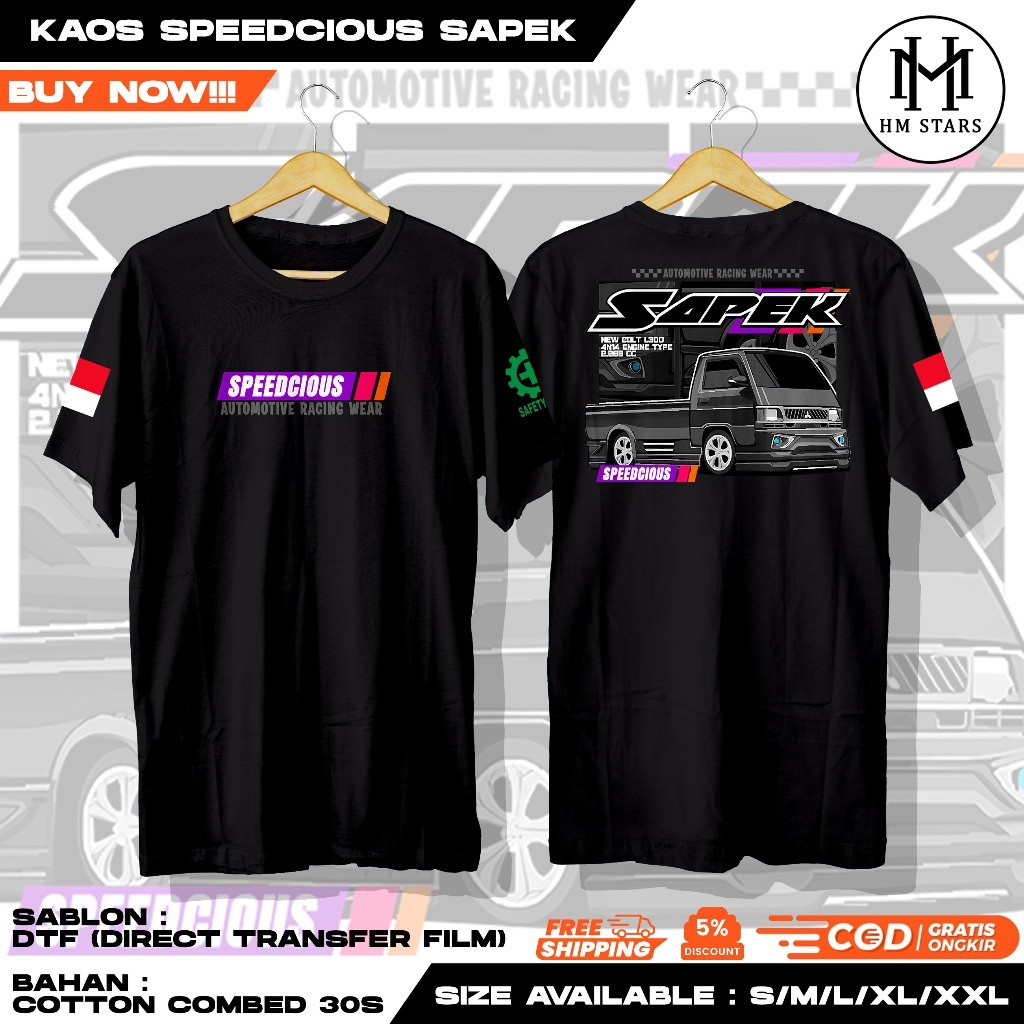 Kaos Racing Baju Mobil Mutsubishi Pick Up L300 Sapek Modifikasi Terbaru Sablon Lengan Bendera Dan Sa