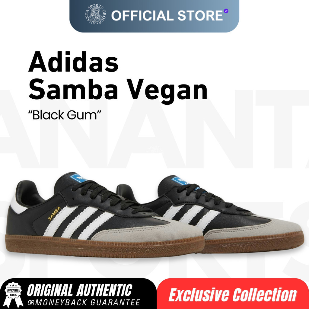 Sepatu Adidas Samba Vegan Black Gum Original