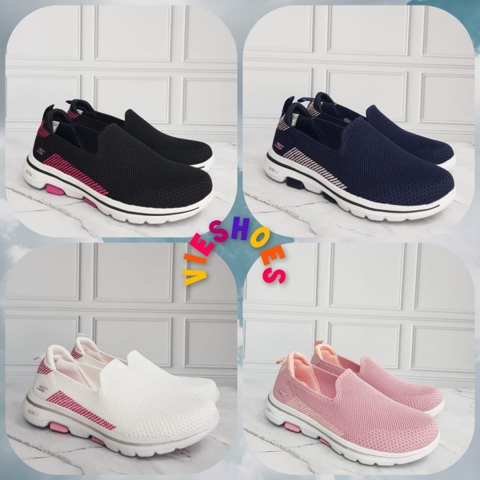 PROMO - New Skechers Go Walk 5 Prized for Women - prized hitam, 36