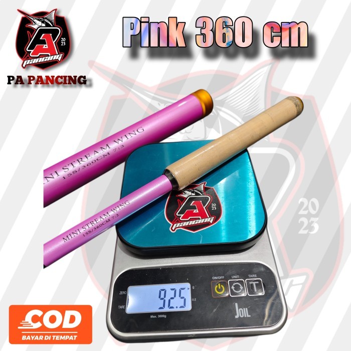 Joran Tegek Mini Stream Wing 360 cm /  ORIGINAL - Pink