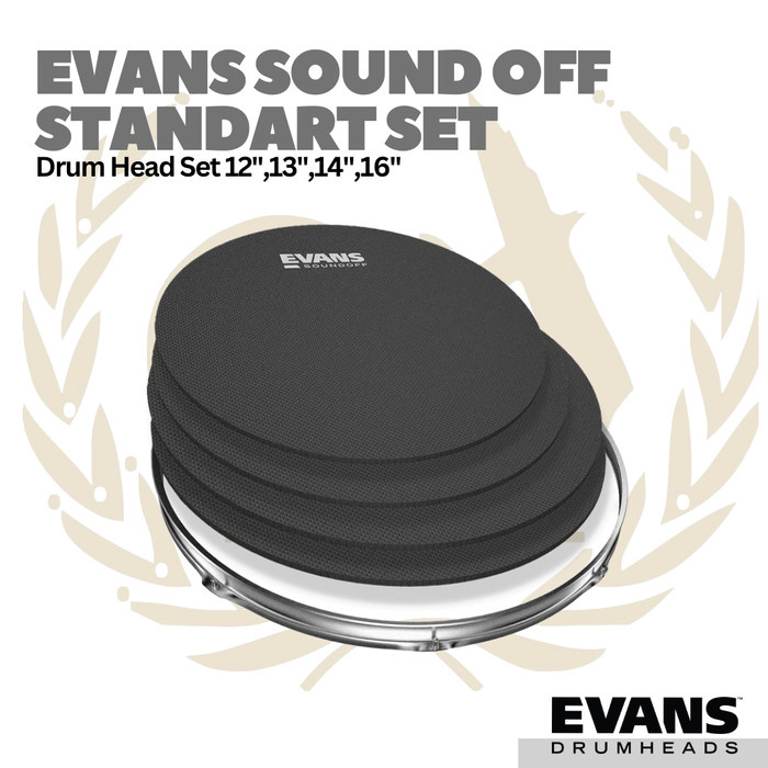 Evans SoundOff Standart Set (12",13",14",16") - Drum Mute Head