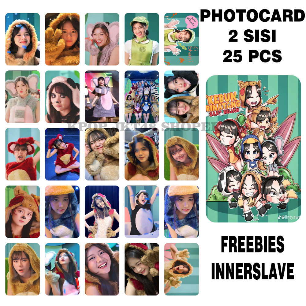25PCS PHOTOCARD JKT48 FREEBIES BANYAK FREYA ADEL CHIKA FIONY ASHEL CHRISTY LOVE LETTER BLACK BRIDE K