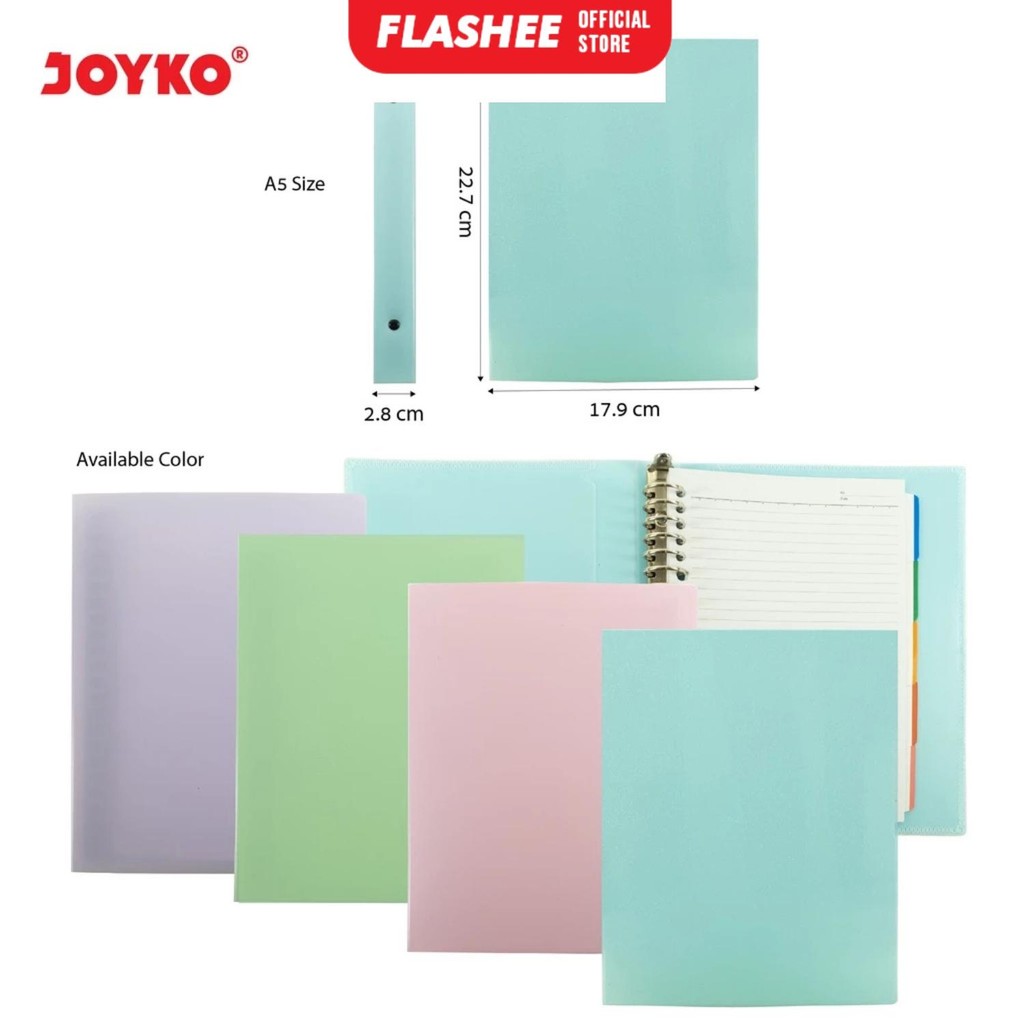 

Flashee Binder Note Joyko A5 Notebook 20 Ring Journal Binder A5 Refill Buku Catatan