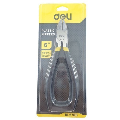 

Tang Potong 6 inch Plastic Cutter Flat Blade Deli DL2706 150mm