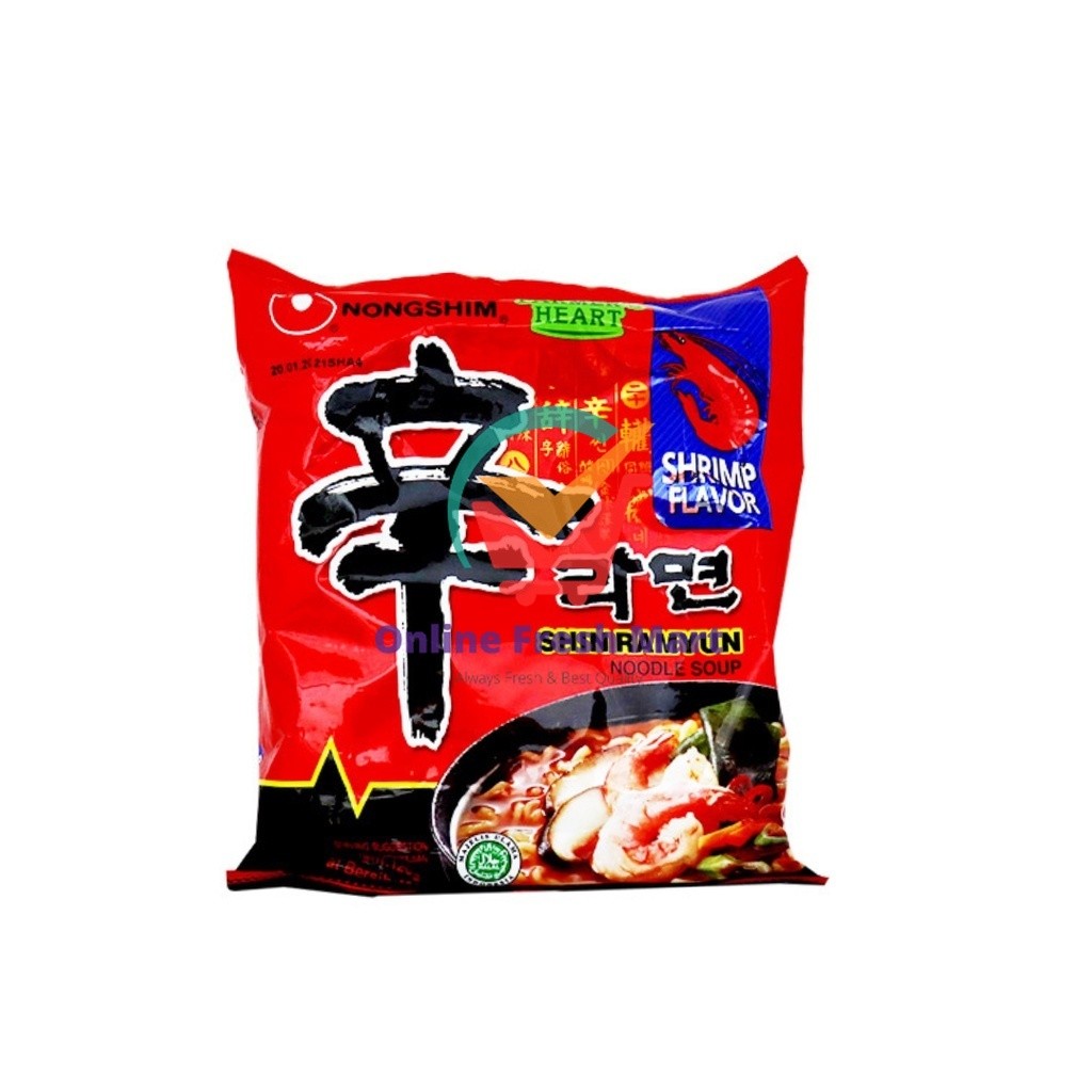 

Nongshim Shin Ramyun Shrimp Mie Ramen Instan Ramyeon Korea Rasa Udang 120g - Online Fresh Mart Denpasar