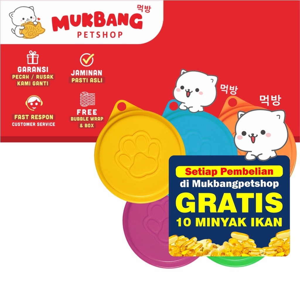 Penutup Kaleng Makanan Kucing Silikon Tutup Kaleng Makanan Kucing Silikon Wet Food Makanan Hewan Tut