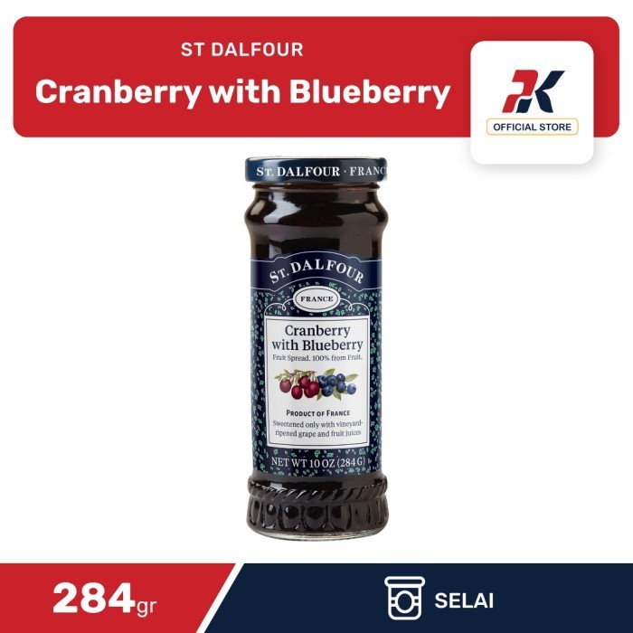 

Best St. Dalfour Cranberry with Blueberry 284gr