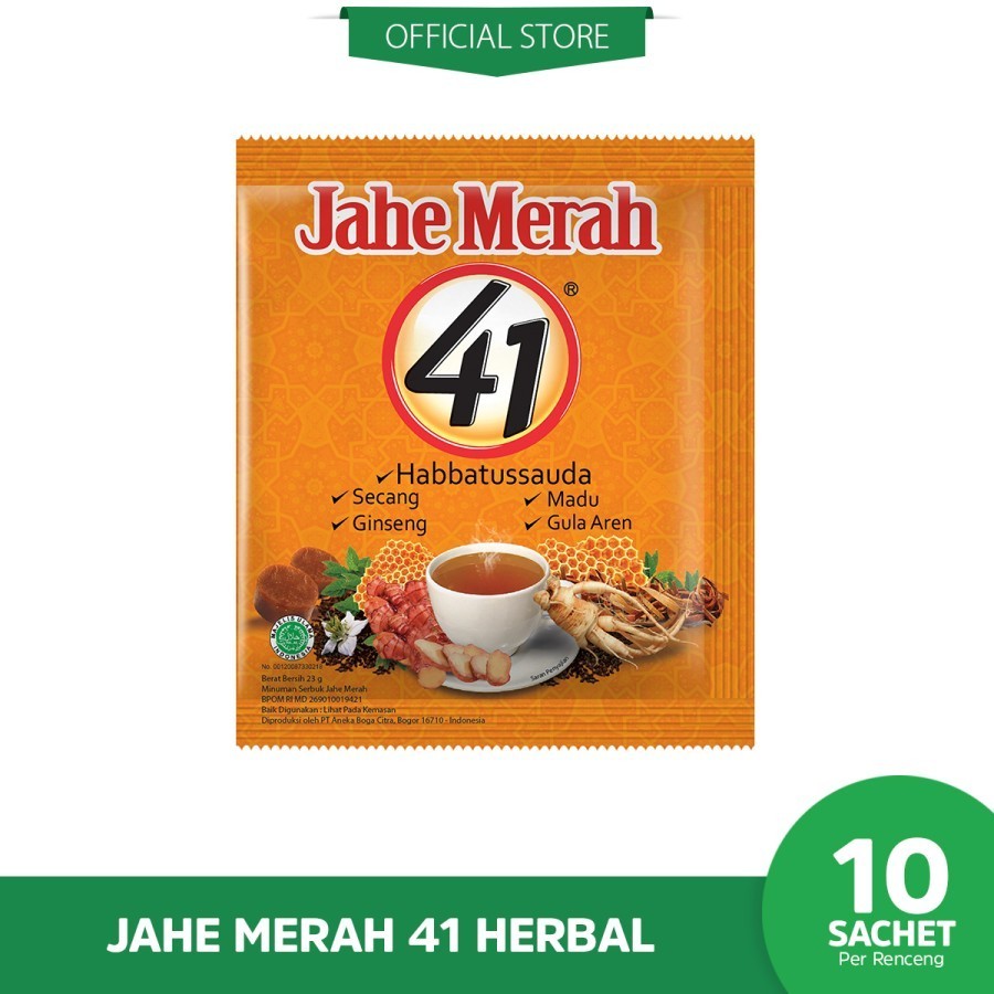 

BEST PROMO!!! Jahe Merah 41 Herbal