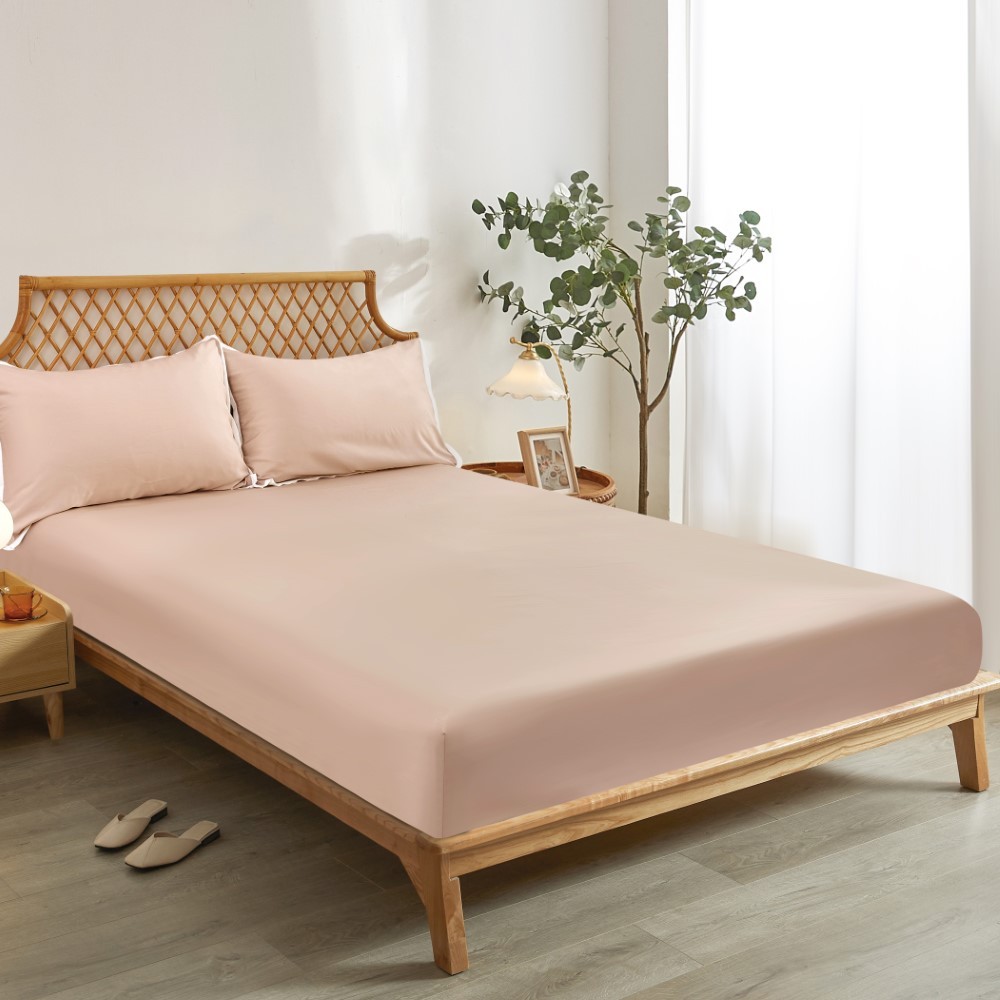 Informa Set Seprai Bamboo - Peach King Queen Single 200X200 180X200 160X200 120X200 Sprei Seprei She