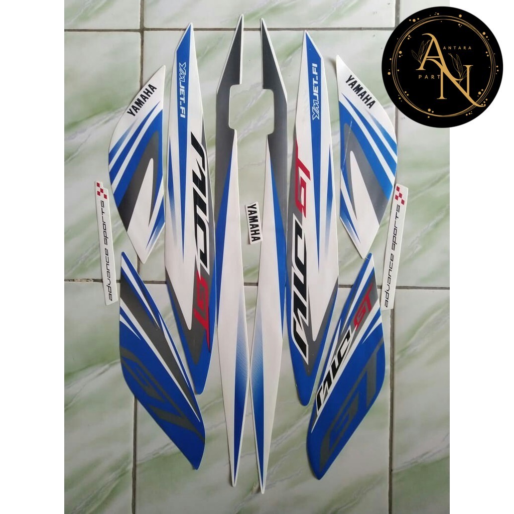 Stripping Stiker Lis Let Polet Pleret Warna stiker striping yamaha mio gt 2014 putih Bagus