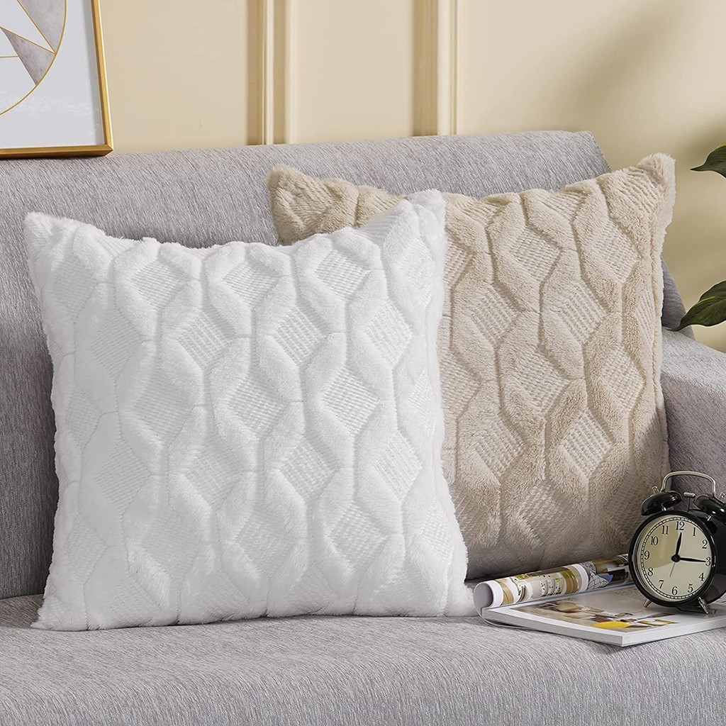 

45x45cm Soft Decor Plush Pillow Cozy Cushion Cover Home Decor Throw Pillow Cover Living Room Bedroom Sofa Christmas