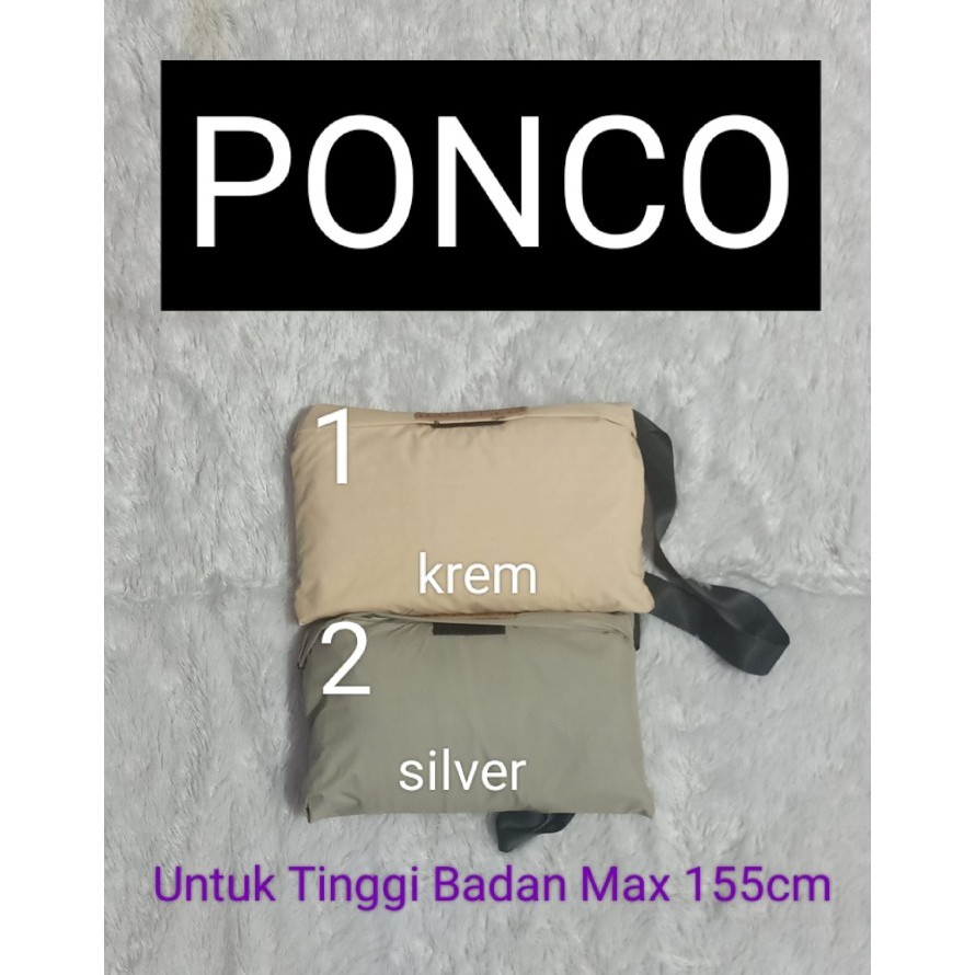 Jas Hujan Anak Yaya Kids Ponco / Kelelawar bahan Taslan - No 1