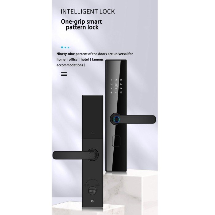 

Smart Door Lock Aplikasi TTLock Password Key Card Kartu Akses Kunci Pintu B09