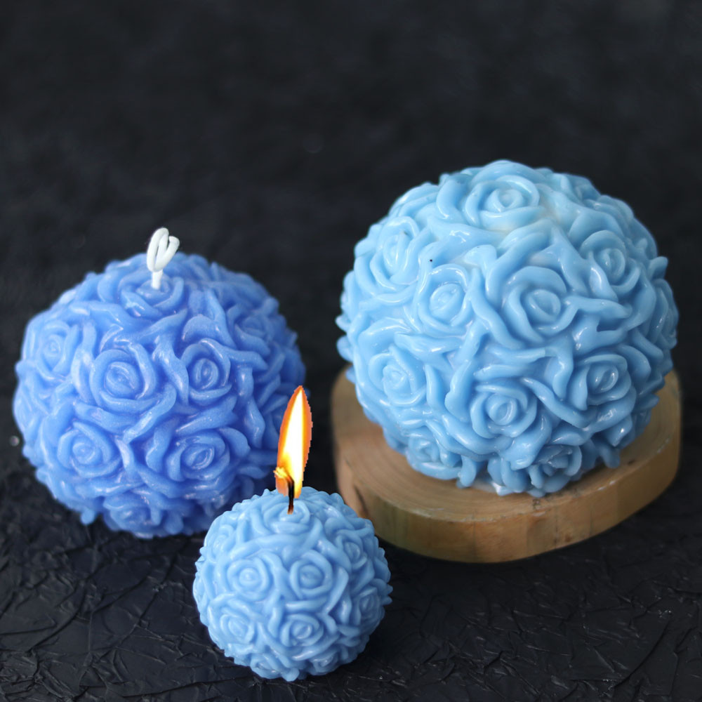 

Multiple Style Flower Ball Silicone Candle Mold DIY Handmade Aromath Soap Resin Plaster Chocolate Craft Molds Home Wedding Decor