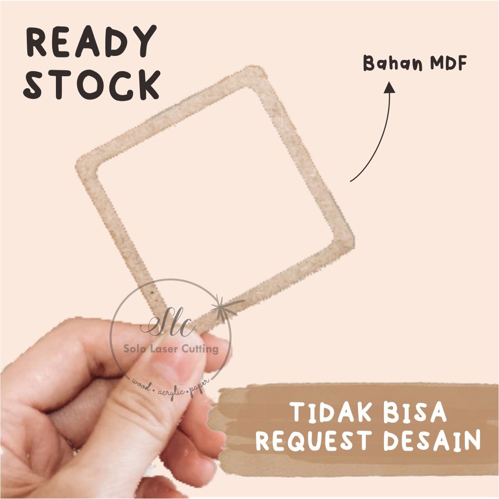 Scrapbook Frame Kotak Chipboard  ukiran kayu timbul mdf triplek plywood calligraphy isi pigura mahar