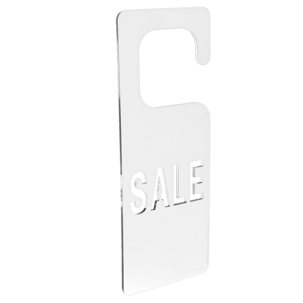 

Acrylic Tags Advertising Cards Hanging Labels for Clothing Store Display Material Promotion Signs Portable