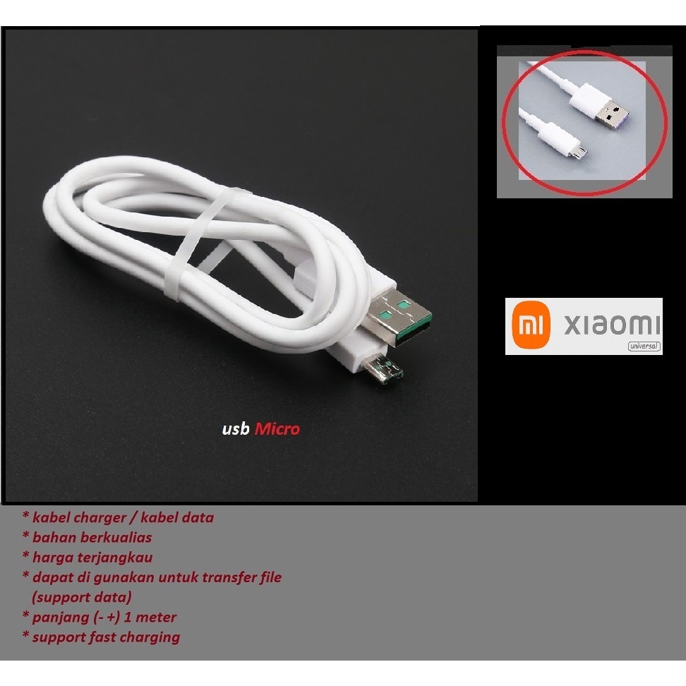 Usb micro kabel charger xiaomi redmi 9C - redmi 9C NFC