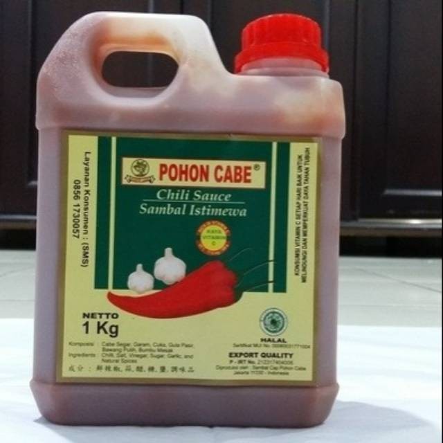 

Saos sambal pohon cabe 1 kg