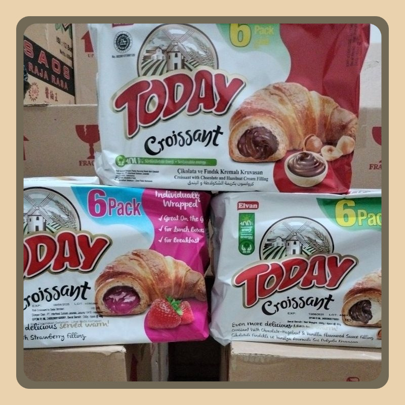 

ELVAN TODAY CROISSANT PACK ISI 6 ROTI TURKI ORIGINAL