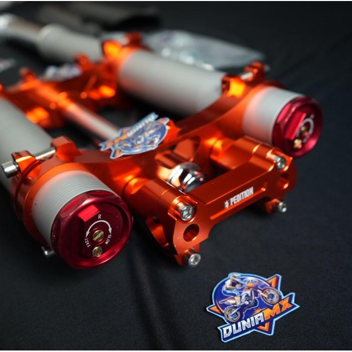 Shock USD Realjump Upside down EXPEDITION 2023 KLX 150 PNP - Biru