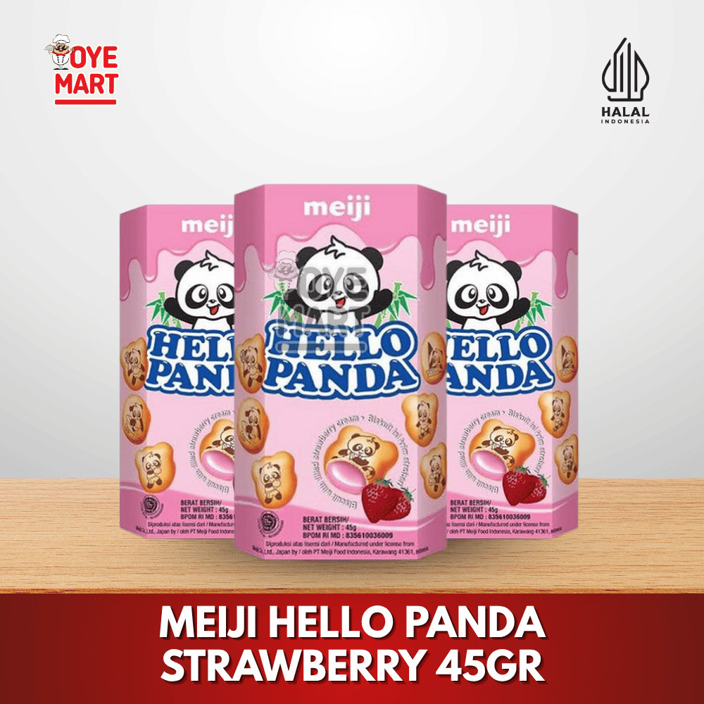 

MEIJI HELLO PANDA STRAWBERRY 45GR