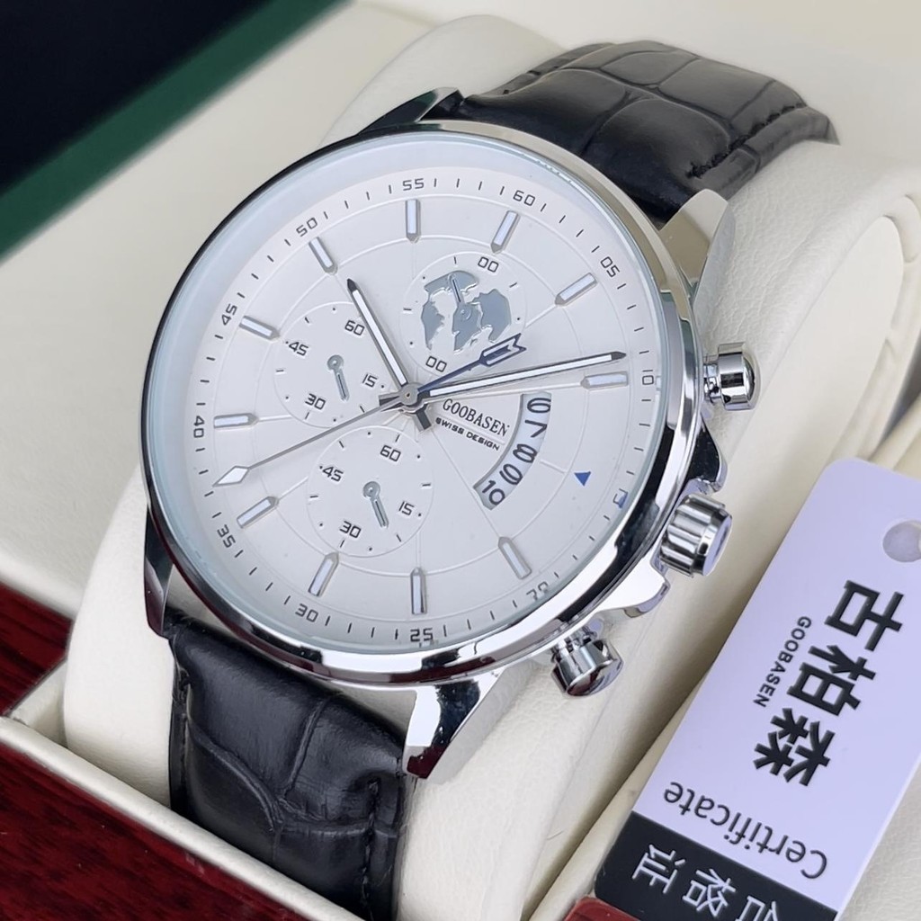 

Jam Tangan Kuarsa Pria Kalender Bercahaya Tahan Air Guberson New Business