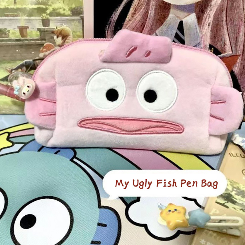 

Cartoon Cute Plush Student Pencil Case Large Capacity Cosmetic Storage Bag Office School Storage Supplies