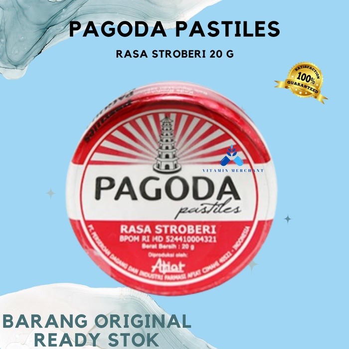

Permen Pagoda pastiles STROBERI 20 gram - vm2