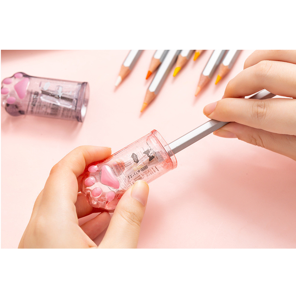 

Kawaii Cat Paw Shaped Pencil Sharpener Stationery Kids Gift Cute School Supplies Korean Stationery